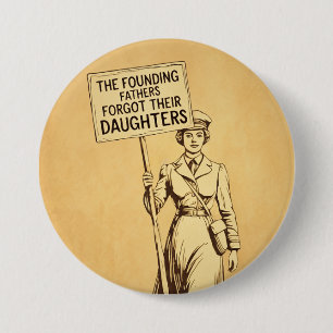  suffragette feministische protestkunst ronde button 7,6 cm