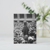 Suffragette heeft de straat op: begin jaren 1910 briefkaart (Staand voorkant)