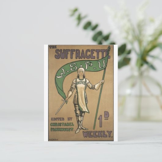 Suffragette Magazine Briefkaart (Staand voorkant)
