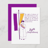 suffragette notitiekaartje (Voorkant / Achterkant)