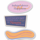 Suffragette-offertepakket Sticker (Voorkant)