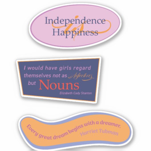 Suffragette-offertepakket Sticker (Voorkant)