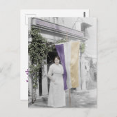 Suffragette op het hoofdkwartier van de Nationale  Briefkaart (Voorkant / Achterkant)