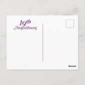 Suffragette op het hoofdkwartier van de Nationale  Briefkaart (Achterkant)