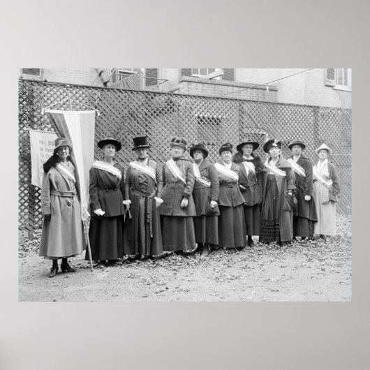 Suffragette pickets: 1917 poster (Voorkant)