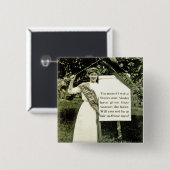  Suffragette Pin Vierkante Button 5,1 Cm (Voorkant /achterkant)