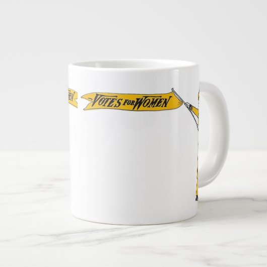 Suffragette stemmen voor de Mok van vrouwen (Voorkant rechts)