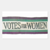 Suffragette Stemmen voor Vrouwen Sticker (Voorkant)