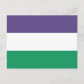Suffragette vlag briefkaart (Voorkant)