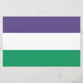 Suffragette vlag briefpapier (Voorkant)