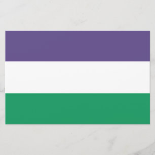 Suffragette vlag briefpapier