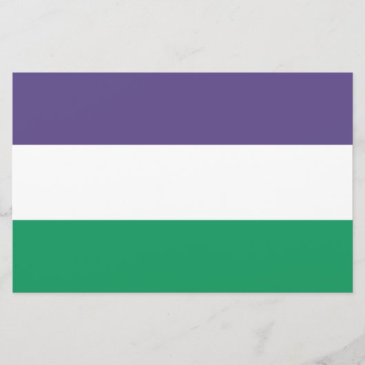 Suffragette vlag briefpapier (Voorkant)