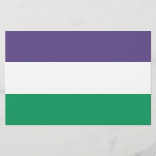 Suffragette vlag briefpapier (Voorkant)
