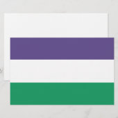 Suffragette vlag briefpapier (Voorkant / Achterkant)