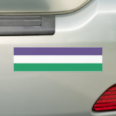 Suffragette vlag bumpersticker (Op auto)