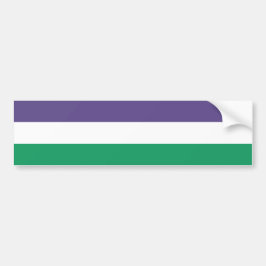 Suffragette vlag bumpersticker