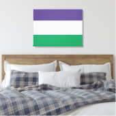 Suffragette vlag canvas afdruk (Insitu (Slaapkamer))