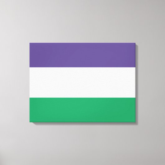 Suffragette vlag canvas afdruk (Voorkant)