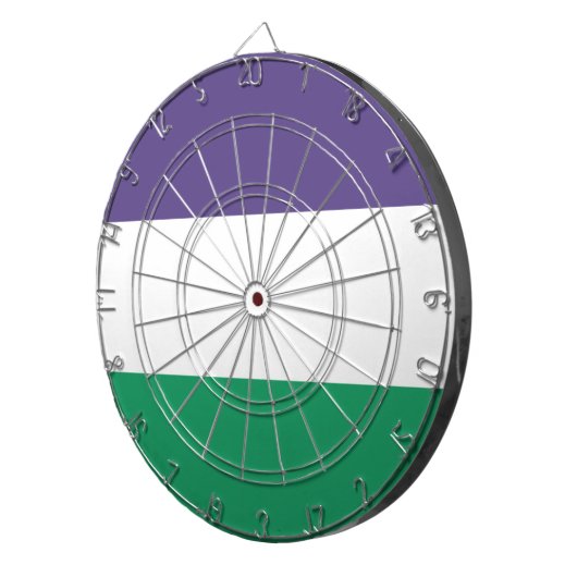 Suffragette vlag dartbord (Voorkant Rechts)