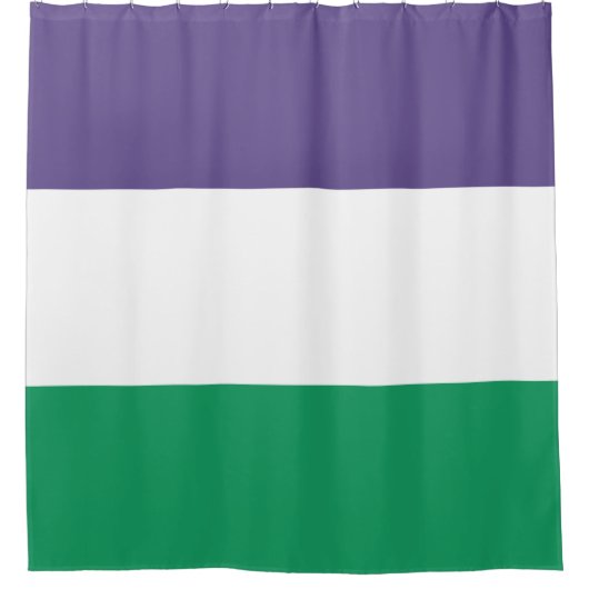 Suffragette vlag douchegordijn (Voorkant)