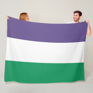 Suffragette vlag fleece deken