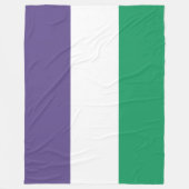 Suffragette vlag fleece deken (Voorkant)