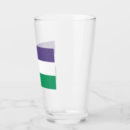 Suffragette vlag glas (Links)