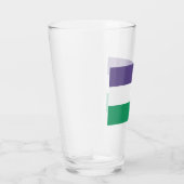 Suffragette vlag glas (Rechts)