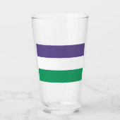 Suffragette vlag glas (Voorkant)