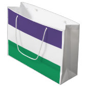 Suffragette vlag groot cadeauzakje (Voorkant Gekanteld)