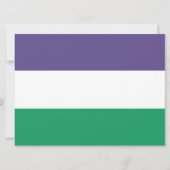 Suffragette vlag kaart (Voorkant)