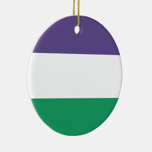 Suffragette vlag keramisch ornament (Rechts)