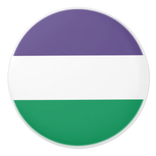 Suffragette vlag keramische knop