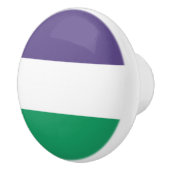 Suffragette vlag keramische knop (Rechts)