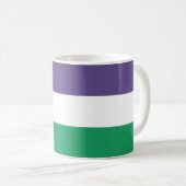 Suffragette vlag koffiemok (Voorkant rechts)
