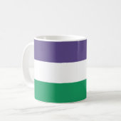 Suffragette vlag koffiemok (Voorkant links)