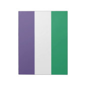 Suffragette vlag notitieblok (Linkerzijde)