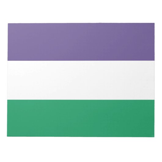 Suffragette vlag notitieblok (Voorkant)