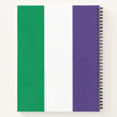 Suffragette vlag notitieboek (Achterkant)