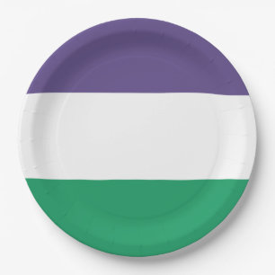 Suffragette vlag papieren bordje