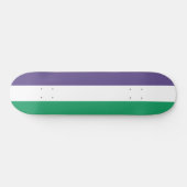 Suffragette vlag persoonlijk skateboard (Horizontaal)