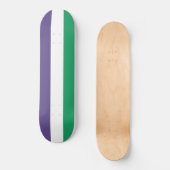 Suffragette vlag persoonlijk skateboard (Voorkant)