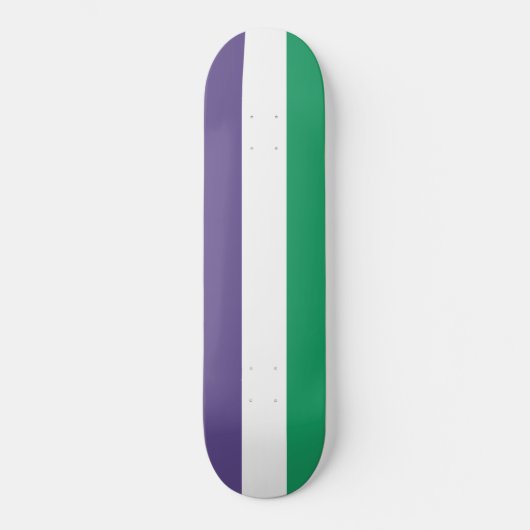 Suffragette vlag persoonlijk skateboard (Voorkant)