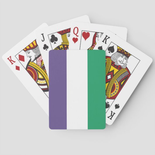Suffragette vlag pokerkaarten (Achterkant)