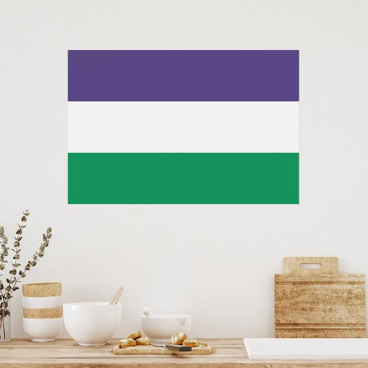 Suffragette vlag poster (Keuken)
