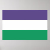 Suffragette vlag poster (Voorkant)