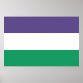 Suffragette vlag poster