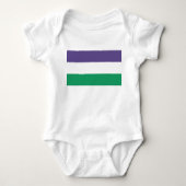 Suffragette vlag romper (Voorkant)