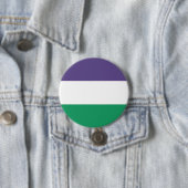 Suffragette vlag ronde button 7,6 cm (In situ)