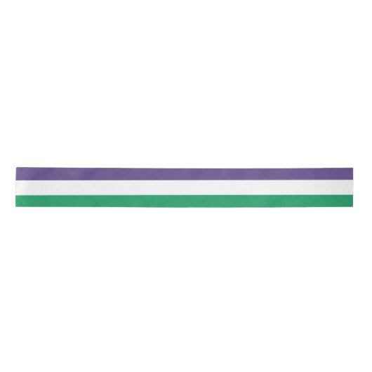 Suffragette vlag satijnen lint (Voorkant)